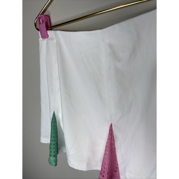 New Tuckernuck Sport Radical Rainbow 14 in Carly Tennis Skirt Skort Sz Large L - Picture 3 of 10